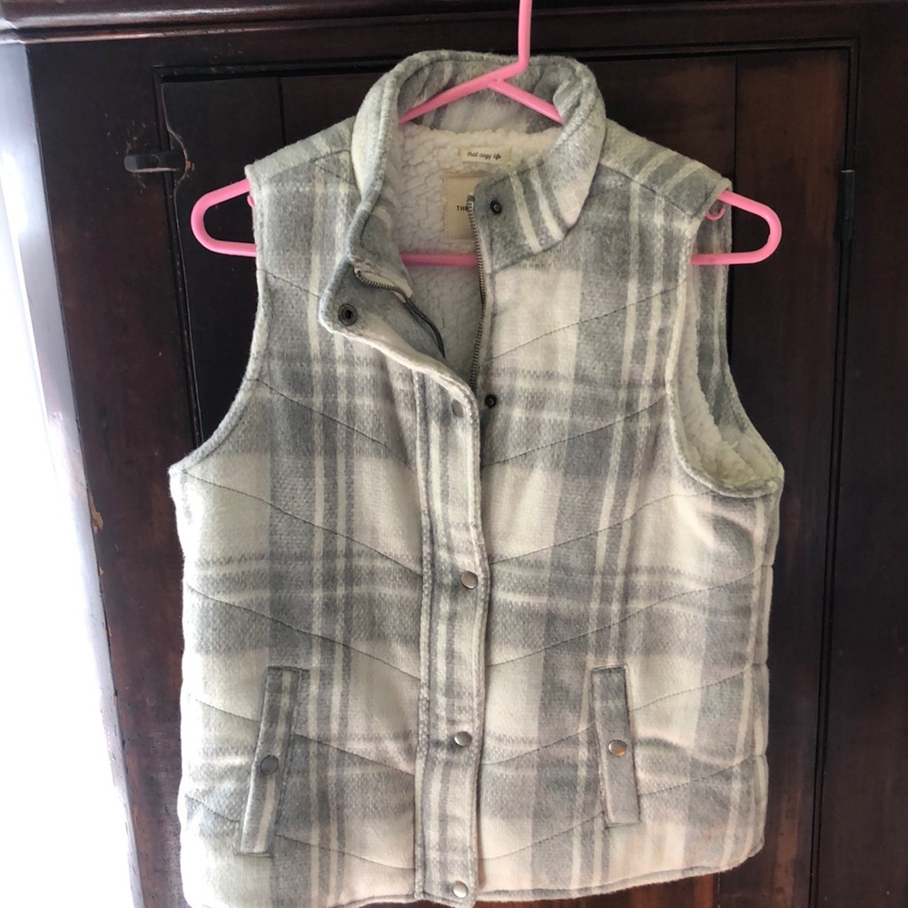 Shearling lined vest